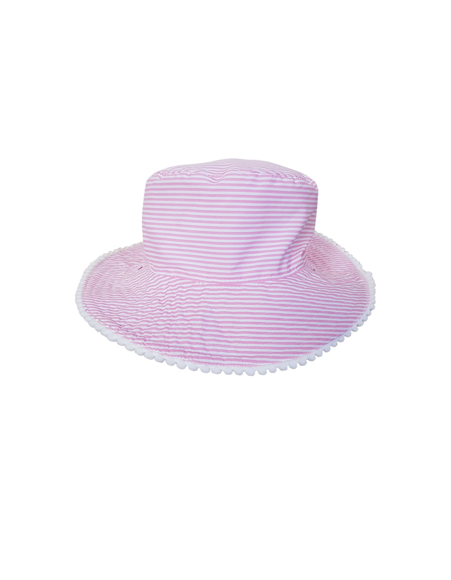 Snapper Rock - UV Bucket hat for kids - Striped - Pink/White