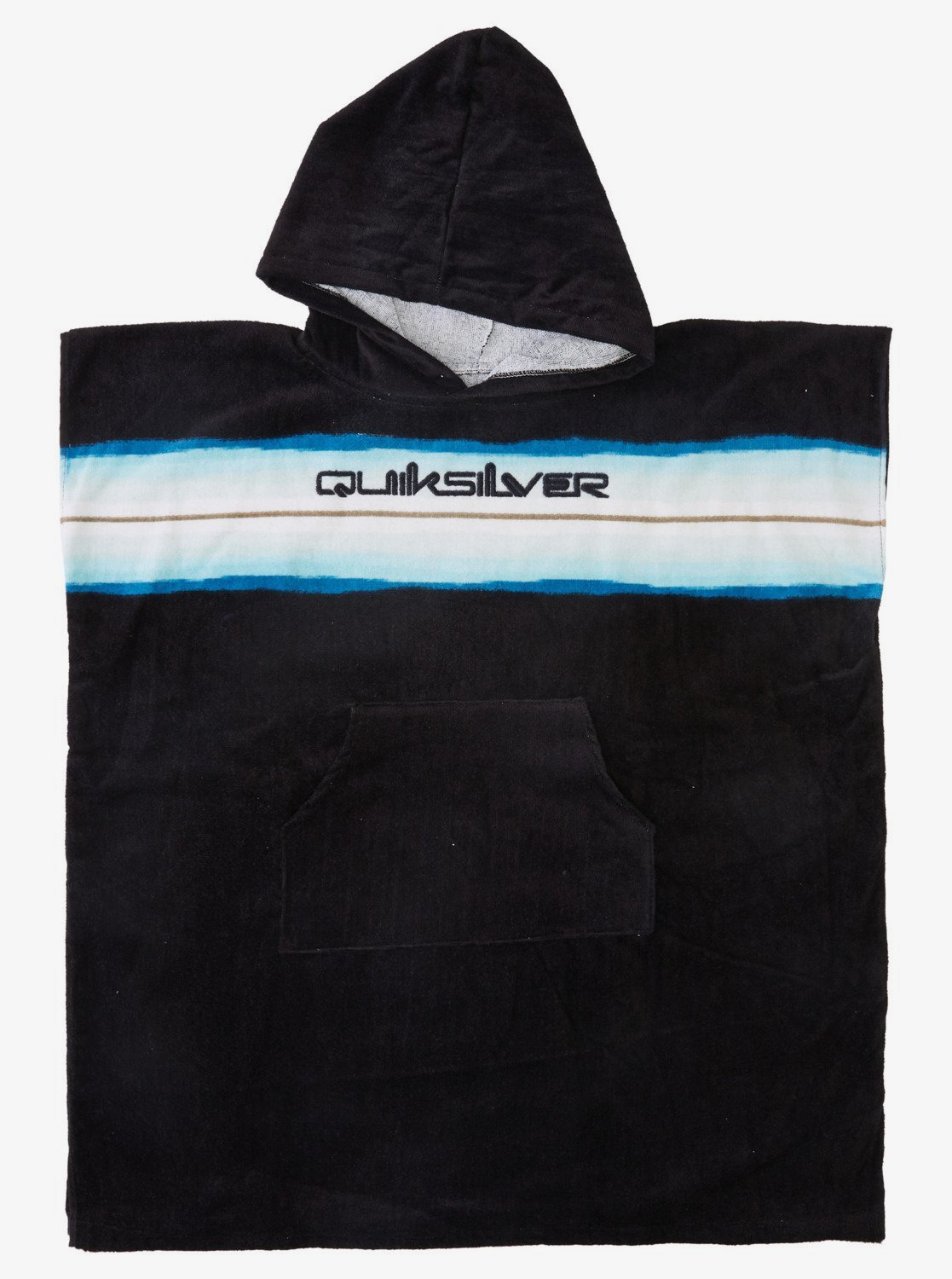 Quiksilver - Hooded towel for boys - Black & blue