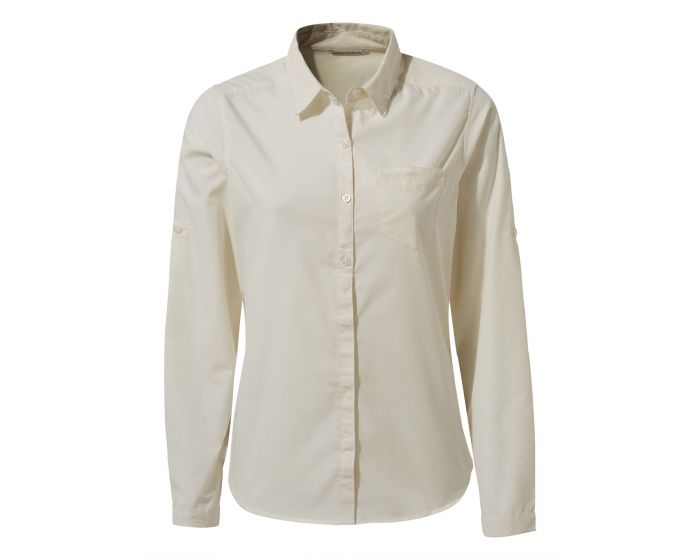 Craghoppers - Blouse for women - Long sleeve - Kiwi - Sea salt