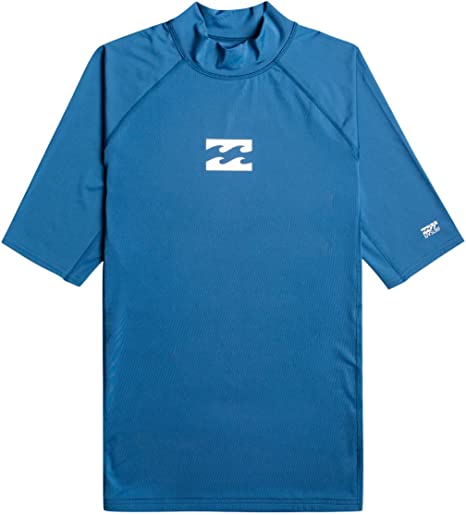 Billabong - UV Rashguard for men with short sleeves - Waves All Day - UPF50+ - Dark Blue