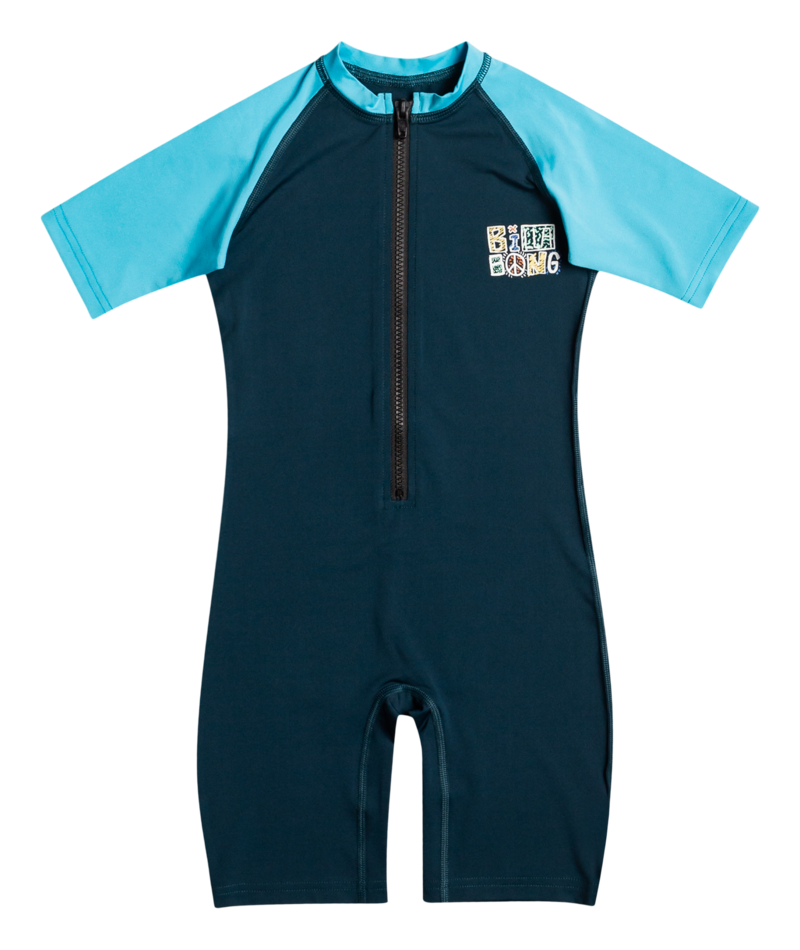 Billabong - UV Swimsuit with short sleeves for boys - Combi - UPF50+ - Blue