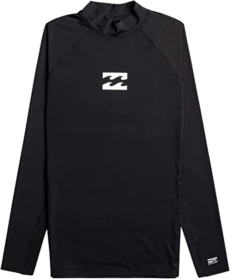 Billabong - UV Rashguard for men with long sleeves - Waves All Day - UPF50+ - Black Pebble
