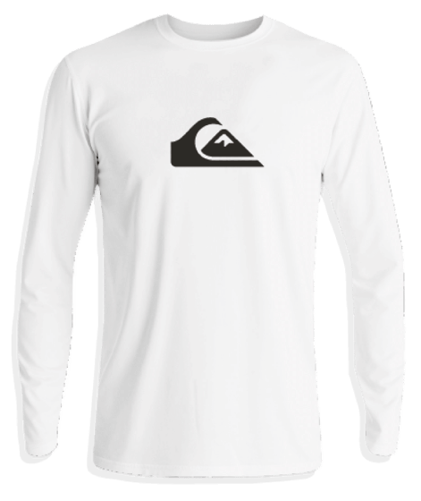 Quiksilver - UV Swimming shirt with long sleeves for men - Solid - White 