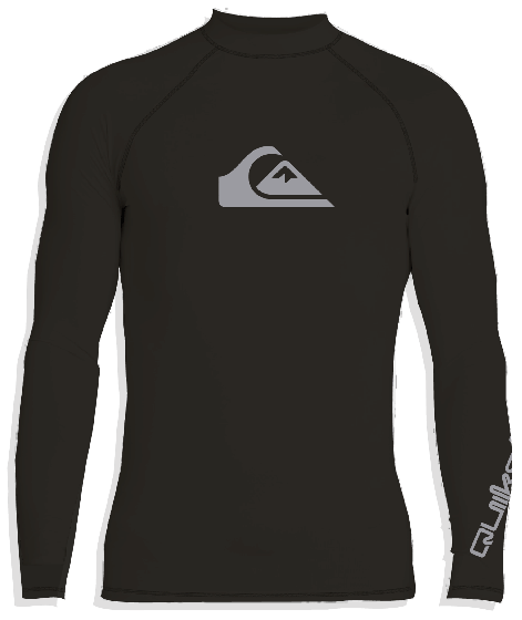 Quiksilver - UV Rashguard with long sleeves for men - All time - Black
