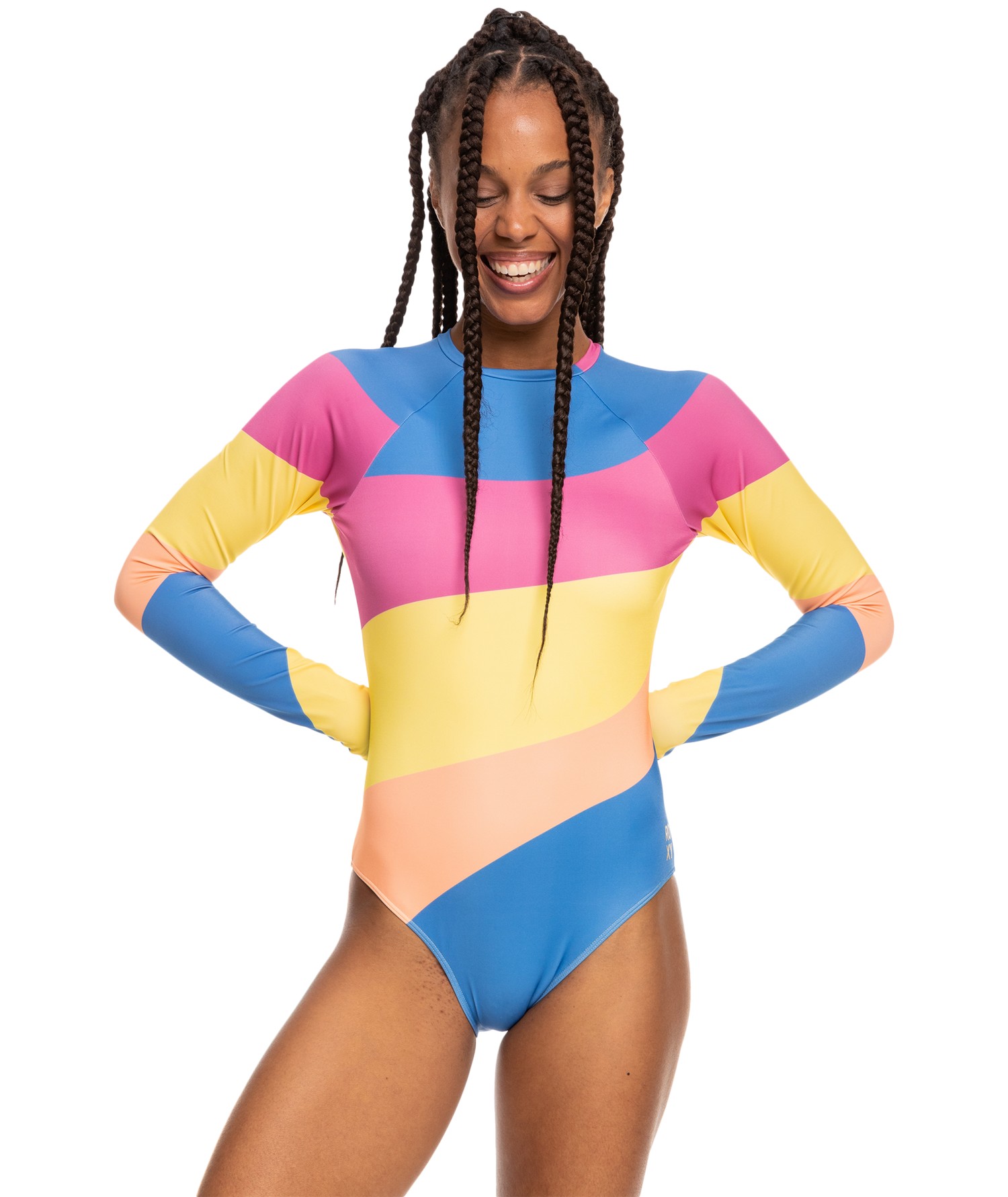 Roxy - UV Bathingsuit for women - Pop Surf with open back - Long sleeve - Regatta