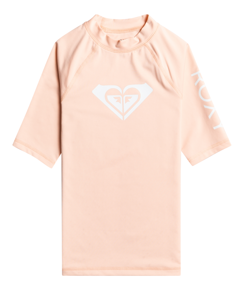 Roxy - UV Rashguard for girls - Whole Hearted - Short sleeve - UPF50 - Tropical Peach