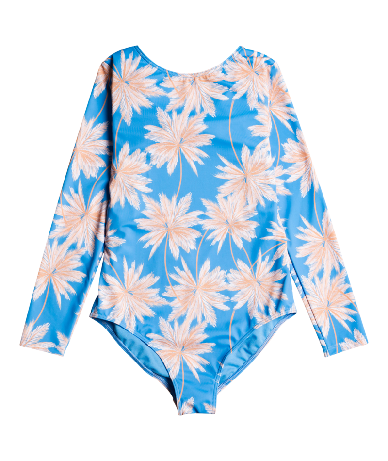 Roxy - Swim Suit girls - Ocean Treasure - Long sleeve - Azure Blue Palm Island