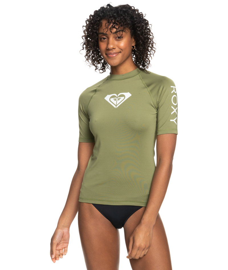 Roxy - UV Rashguard for women - Whole Hearted - Short sleeve - UPF50 - Loden Green
