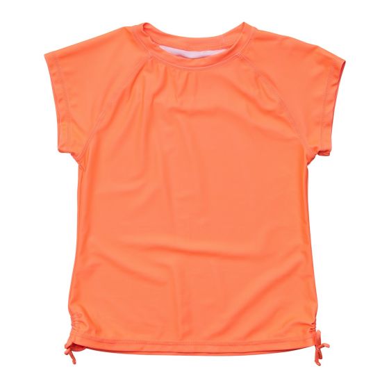 Snapper Rock - UV Rash top for girls - Short sleeve - Tangerine