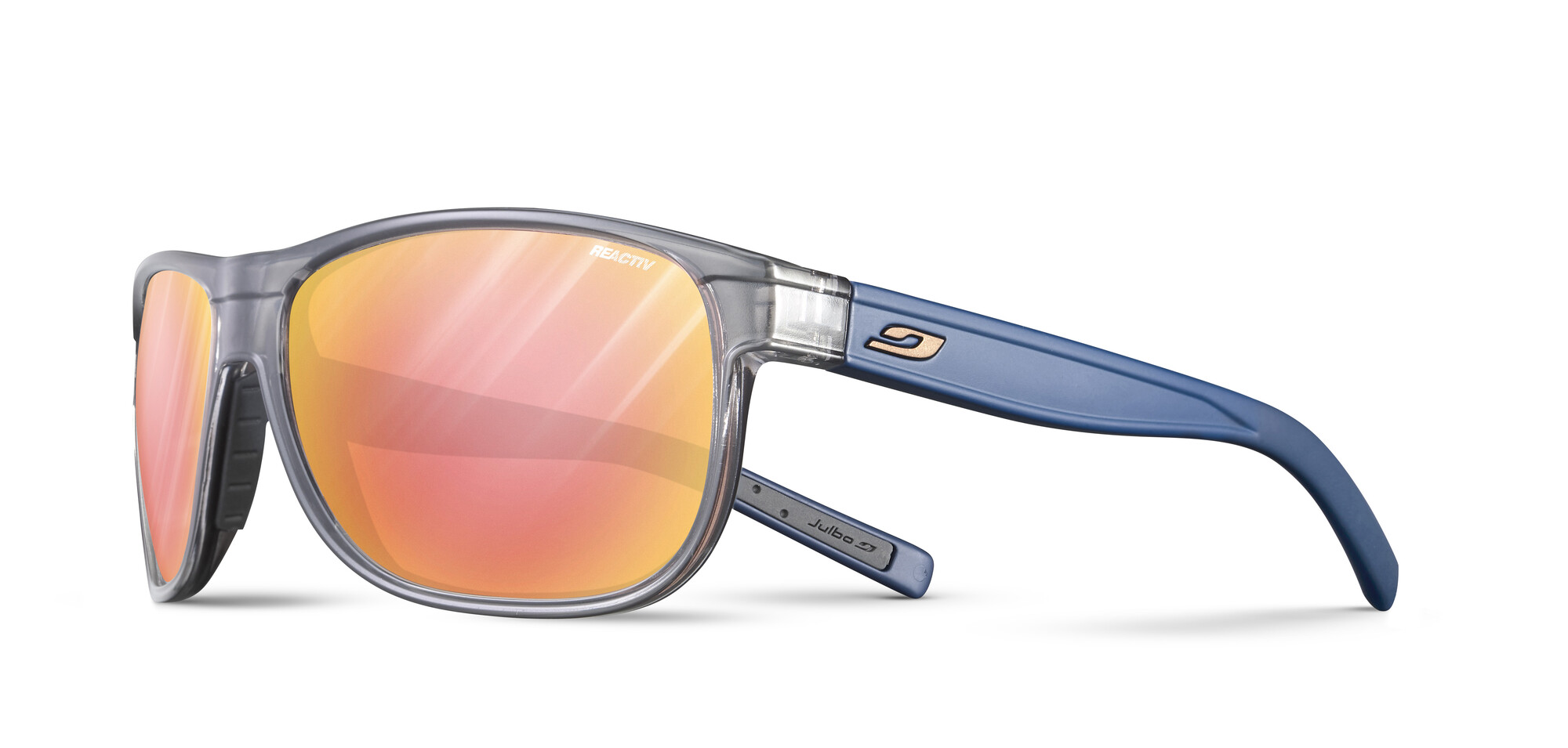 Julbo - UV Sunglasses for adults - Renegade M - Reactiv 2-3 glare control - Grey & blue