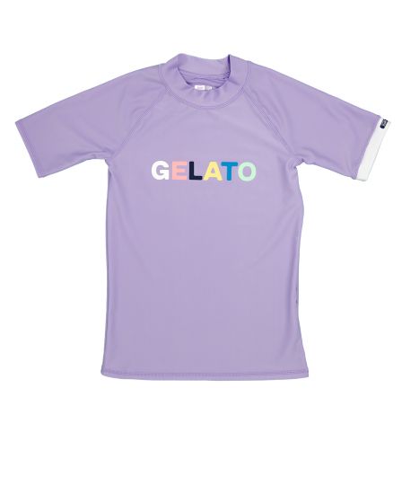 JUJA - UV Swim shirt with short sleeves for children - UPF50+ - Gelato - Lilac