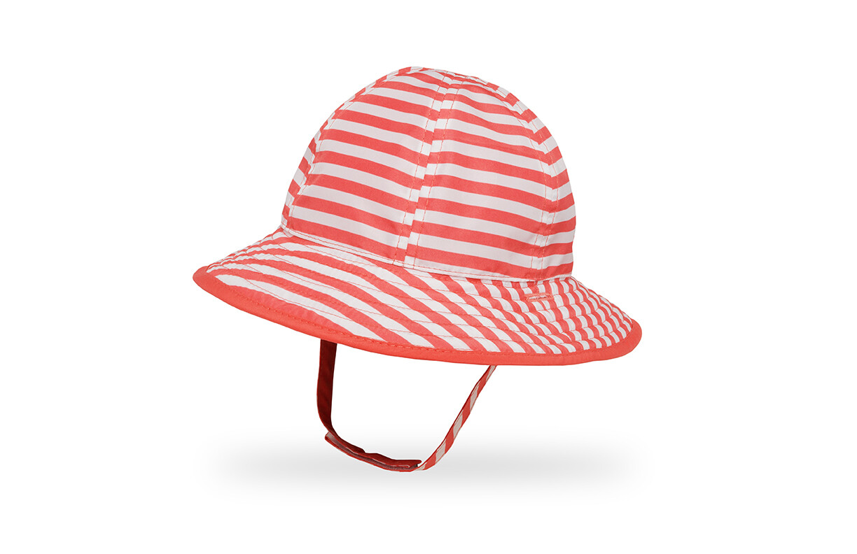 Sunday Afternoons - UV Reversible SunSkipper Bucket hat for babies - Kids' Outdoor - Coral Stripe/Coral