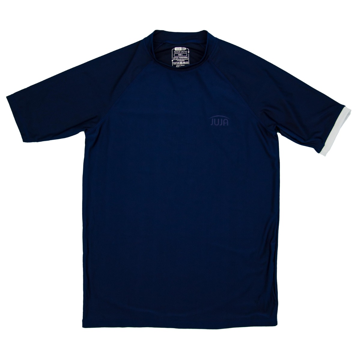 JUJA - UV Swim shirt with short sleeves for men - UPF50+ - Solid - Navy blue