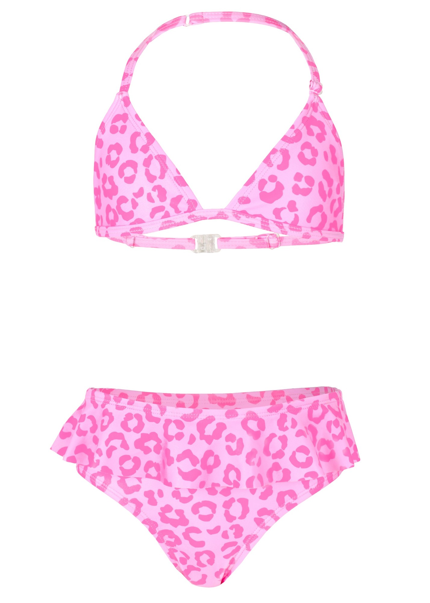 JUJA -  Bikini for girls - Leopard Ruches - Pink
