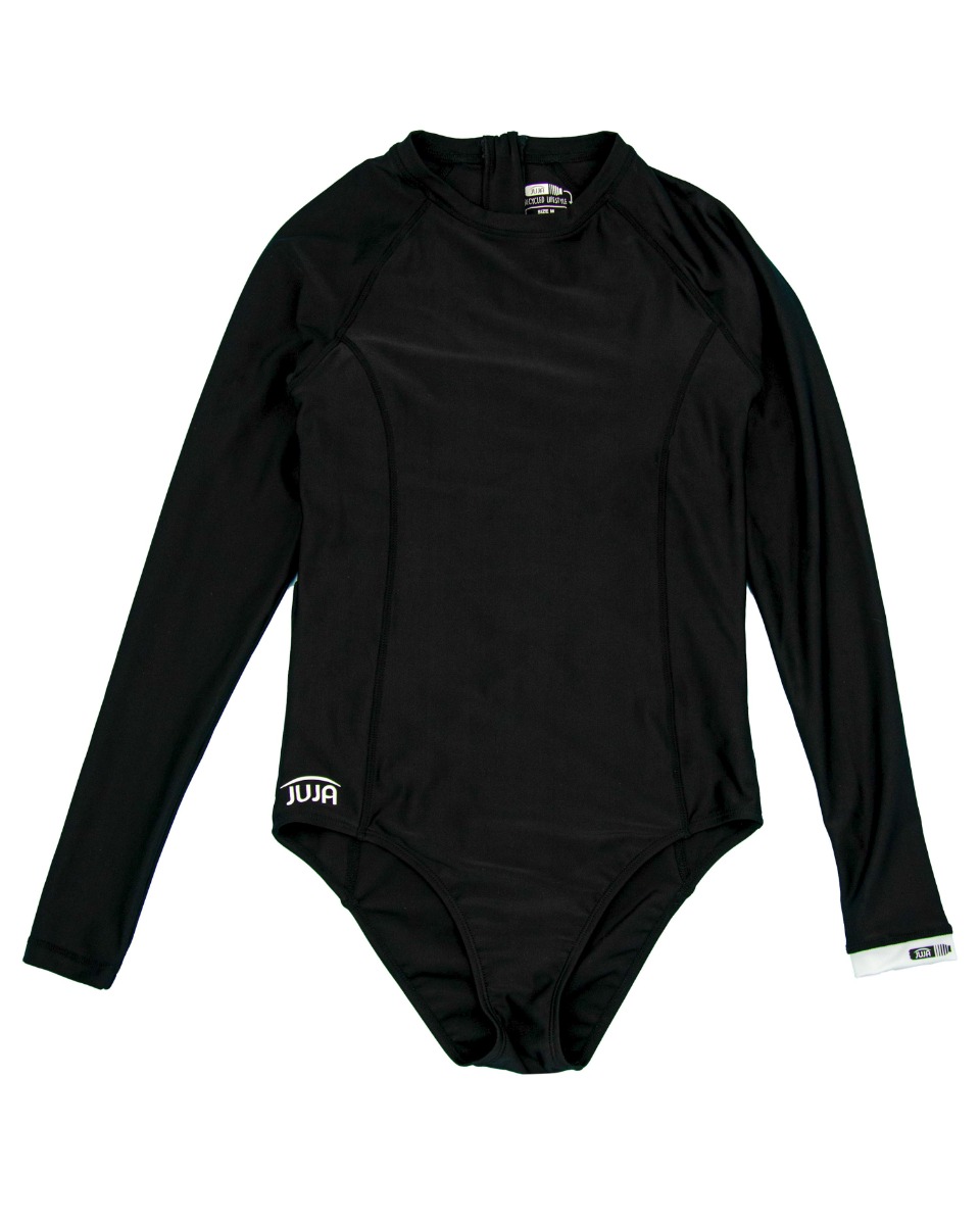 JUJA - UV Swimsuit with long sleeves for women - UPF50+ - Solid - Black
