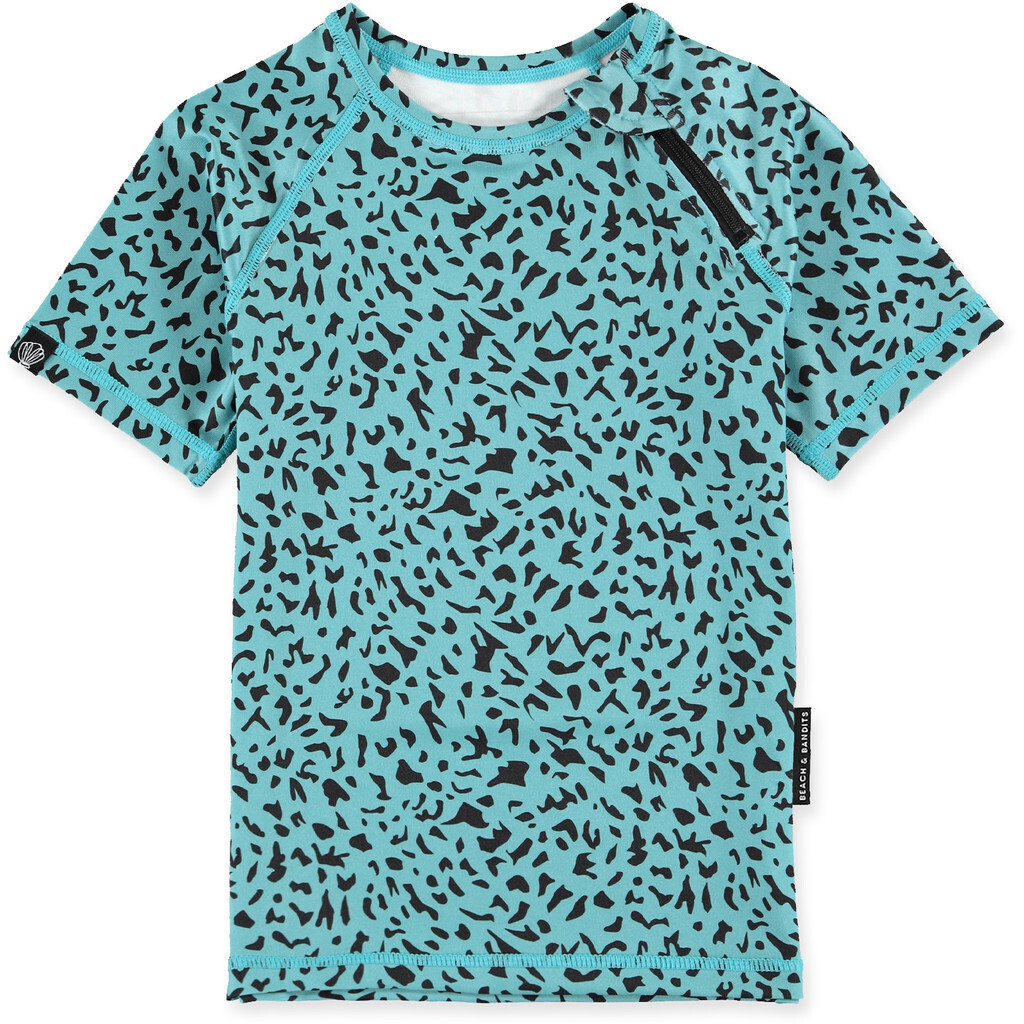 Beach & Bandits - UV Swim shirt for kids - UPF50+ - Short sleeve - Blue Lagune - Blue