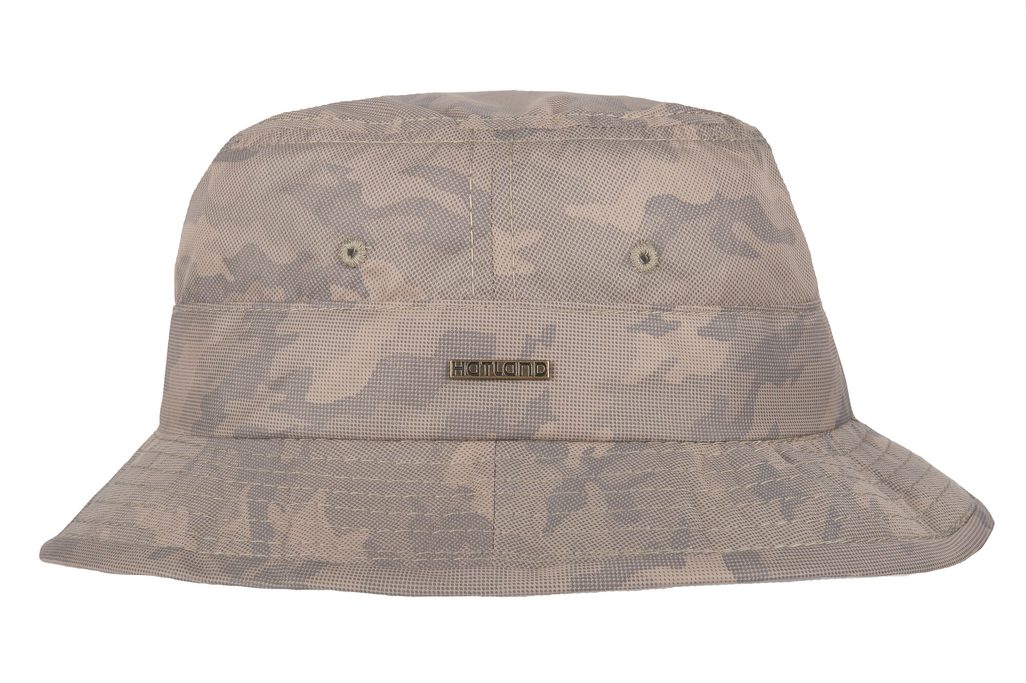Hatland - UV Bucket hat for - Venturia - Khaki camouflage | UV-Fashions