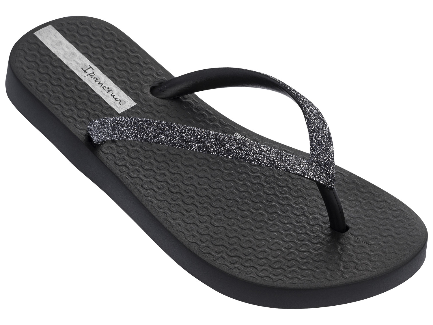 ipanema black glitter flip flops