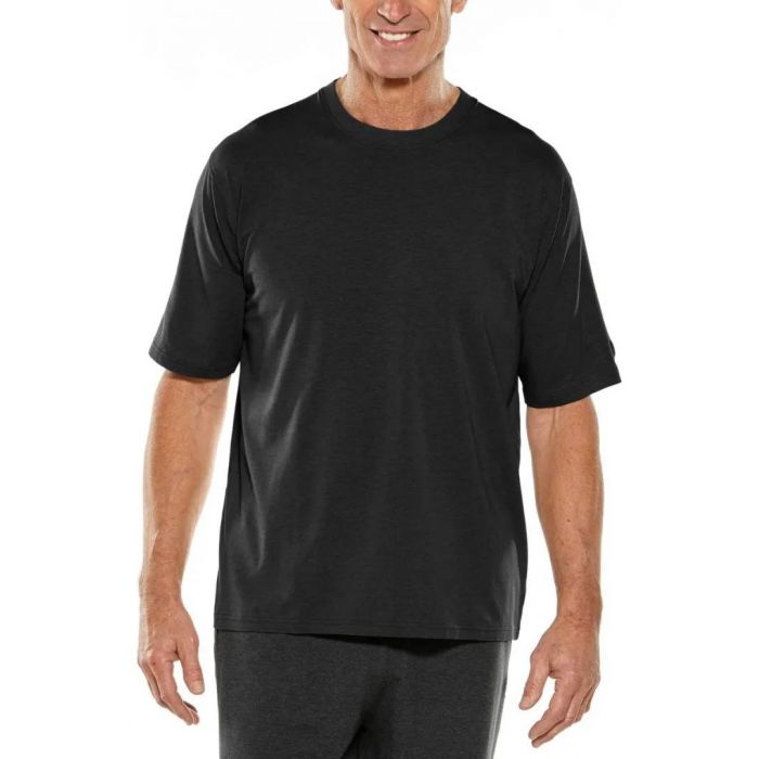 Coolibar - UV T-Shirt for men - Short sleeve - Morada Everyday - Solid - Black  