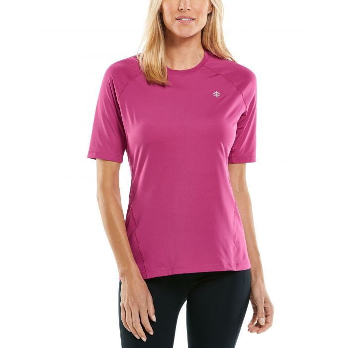 Coolibar - UV Fitness Top for women - Devi - Rhubarb