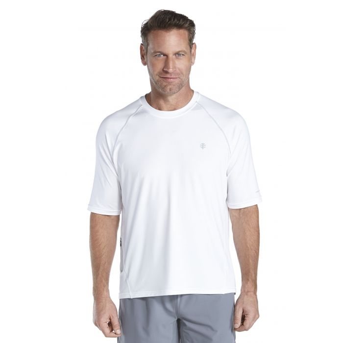 Coolibar - Short sleeve UV sport tee - white