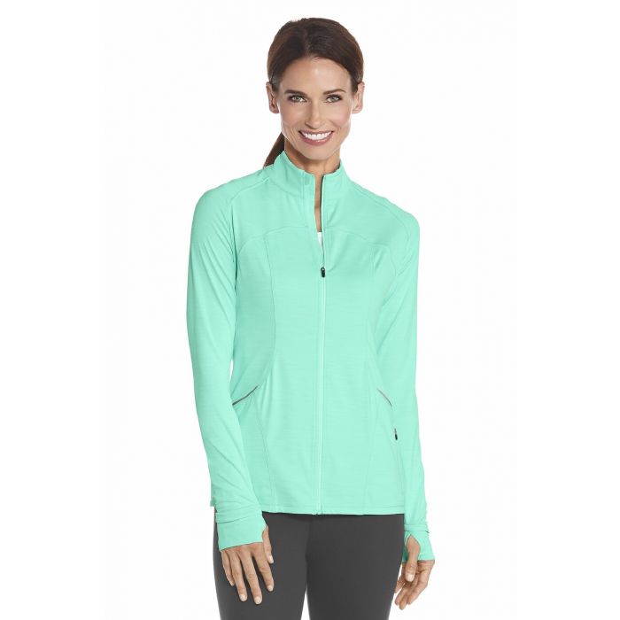Coolibar - UV Women Workout Jacket - Aqua