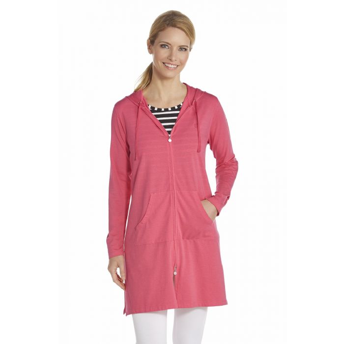 Coolibar - UV long cover up for ladies - Fuchsia