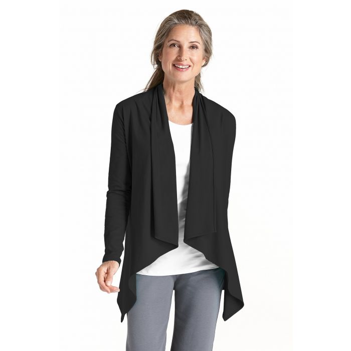Coolibar - UV Sun Wrap Vest for women - Marietas - Black