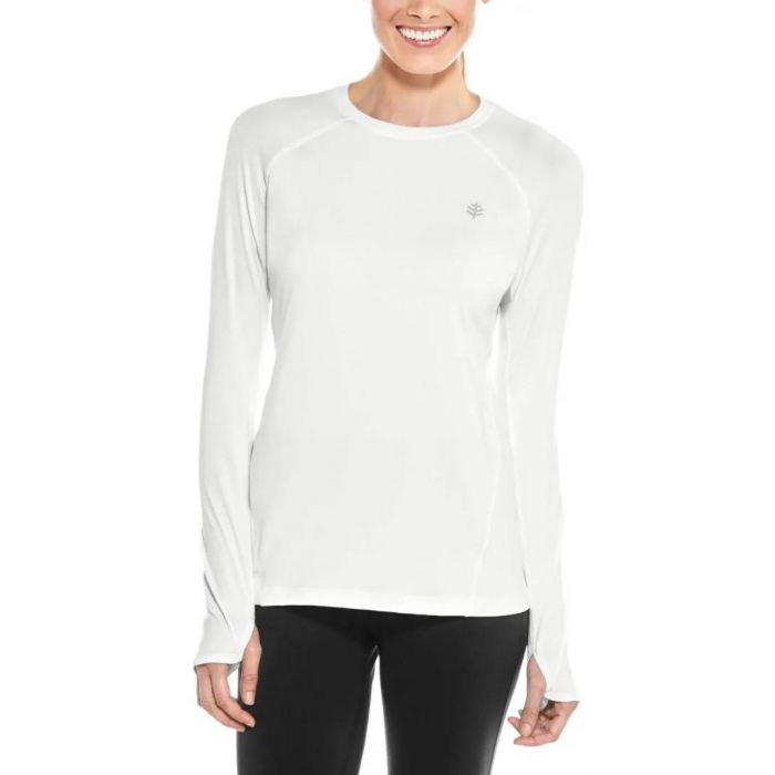Coolibar - UV Fitness Shirt for women - Long sleeve - Devi - White