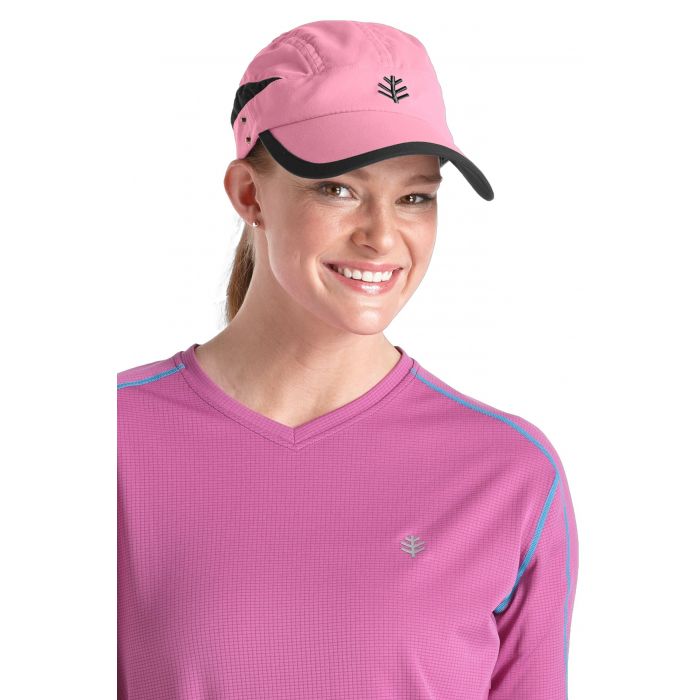 Coolibar - Sun Breaker Running Cap- Pink