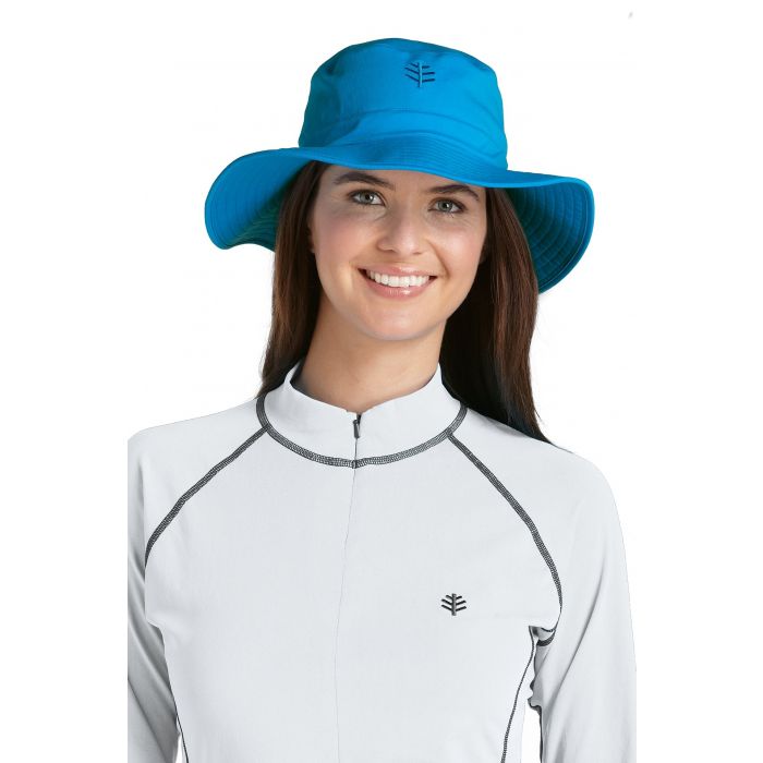 Coolibar - Chlorine Resistant UV Bucket Hat - Azure