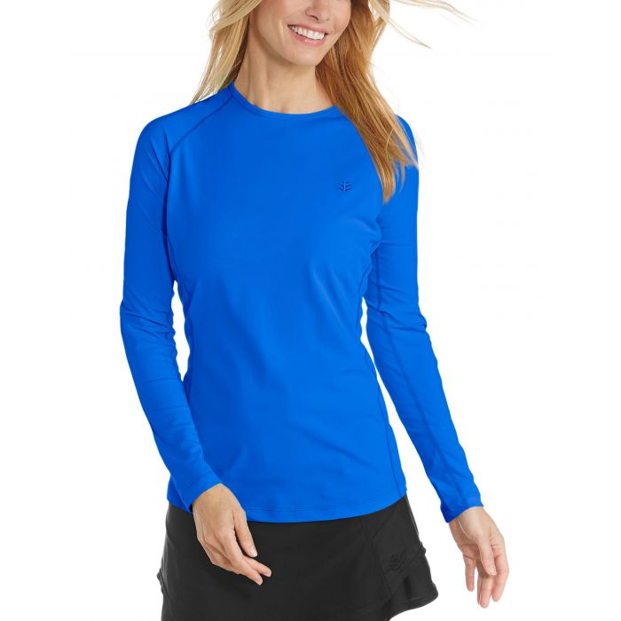 Coolibar - UV Swim Shirt for women - Longsleeve - Hightide - Baja Blue