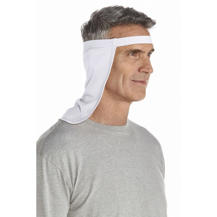 Coolibar - UV neck flap unisex - White