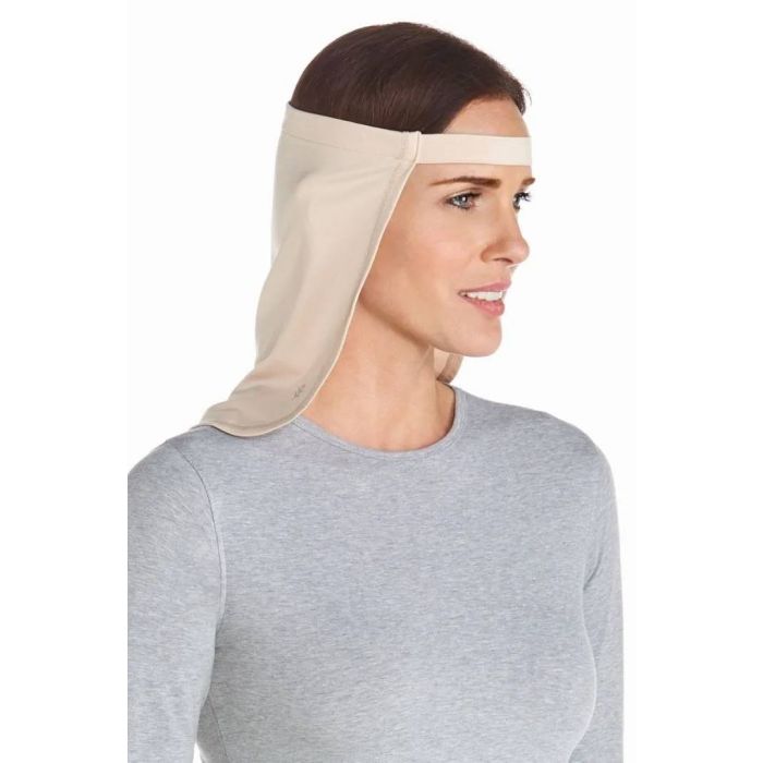 Coolibar - UV Hat Drape for adults - Windom - Beige 