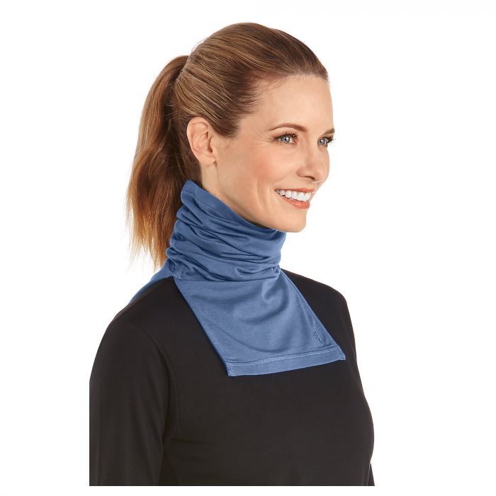 Coolibar - UV neck gaiter unisex- Side vents - Pacific heather