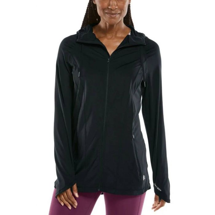 Coolibar - UV Full-Zip Jacket for women - Astir - Solid - Black