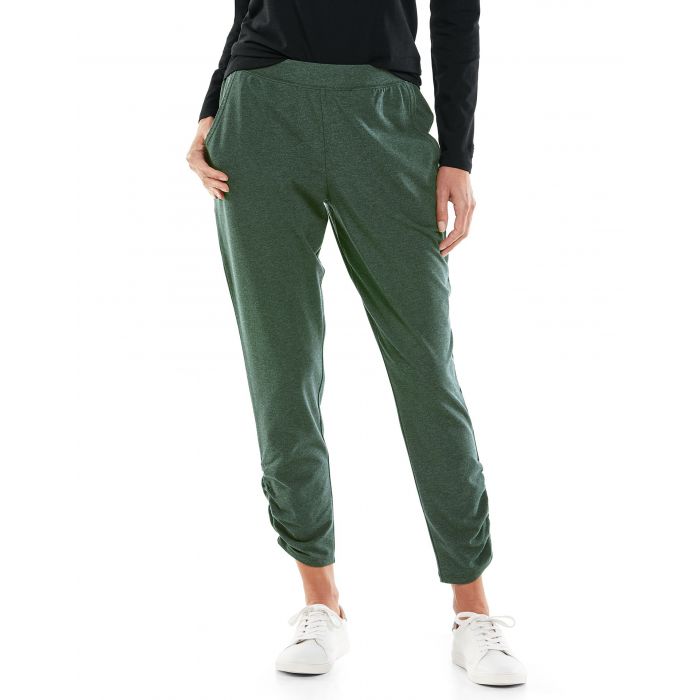 Coolibar - Casual UV pants for women - Café Ruche - Deep Olive
