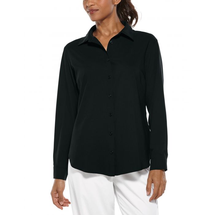 Coolibar - UV Shirt for women - Rhodes Blouse - Black