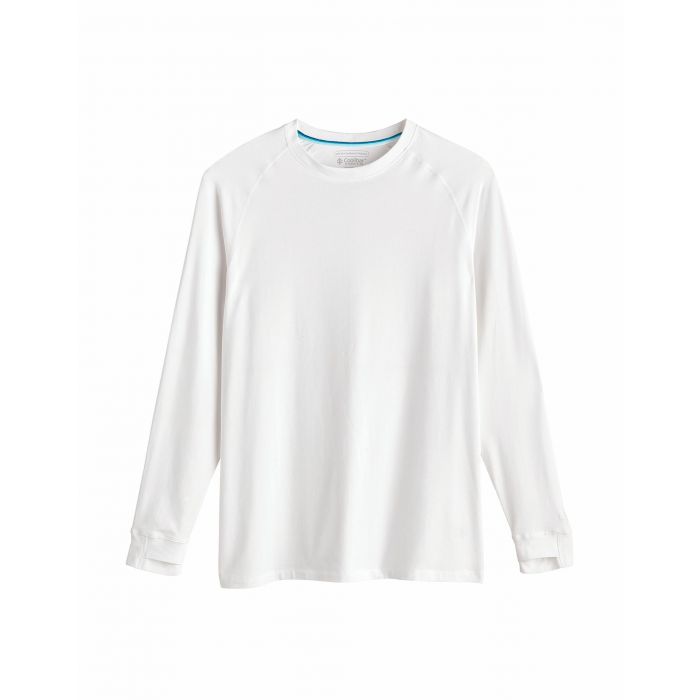 Coolibar - UV Shirt for men - Longsleeve - LumaLeo - White