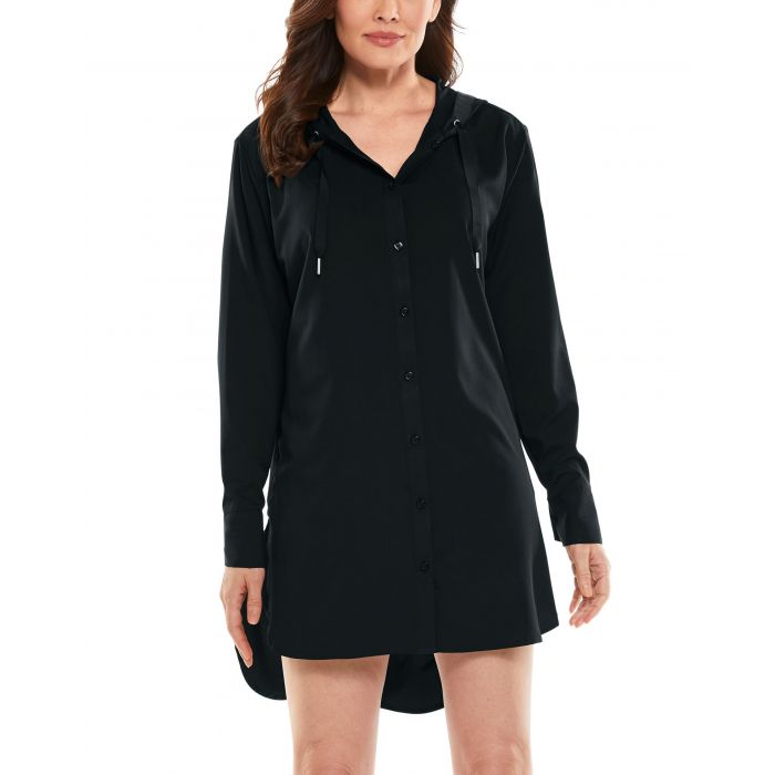 Coolibar - UV Beach Shirt Cover-up for women - Palma Aire - Black