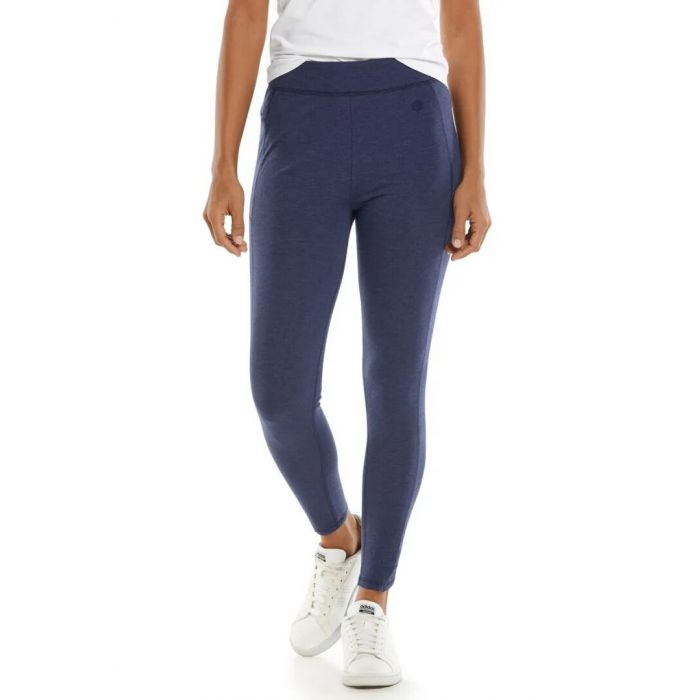 Coolibar - UV Summer Leggings for women - LumaLeo - Heather - Indigo