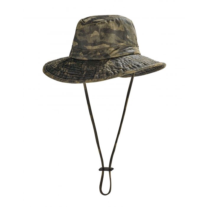 Coolibar - UV Boonie Hat for Kids - Outback - Forest Green Camo
