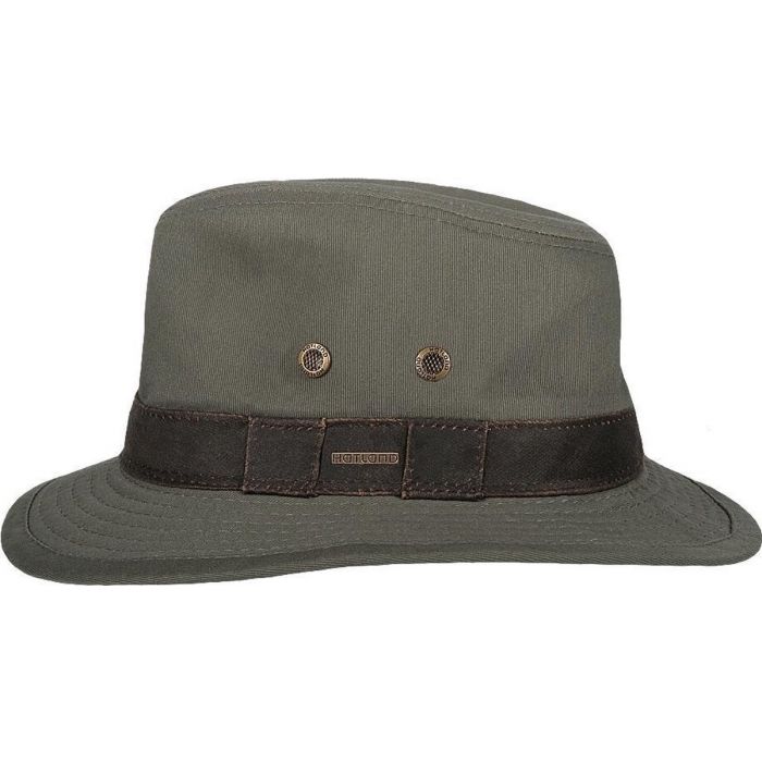 Hatland - UV Fedora hat for men - Okaton - Olivegreen