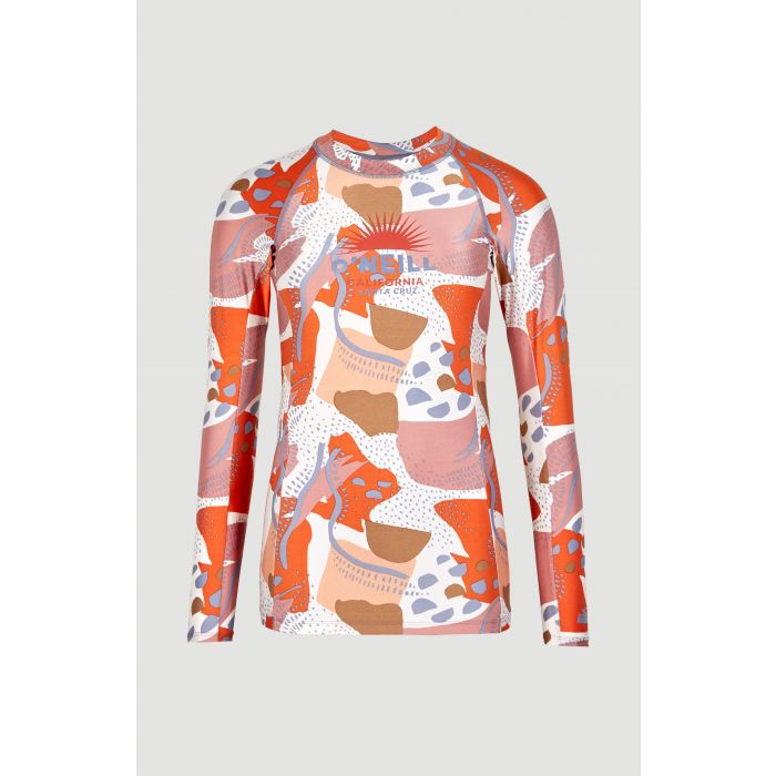 O'Neill - UV Swim shirt with long sleeves for women - Desert - UPF50+ - Patchwork print