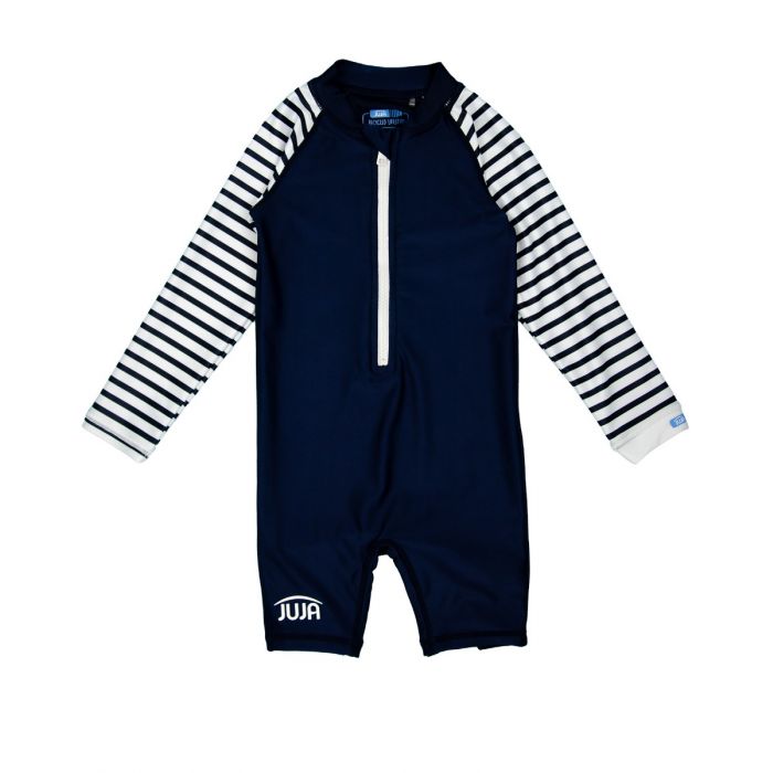 JUJA -  UV Swim suit for babies - longsleeve - Stripes - Darkblue
