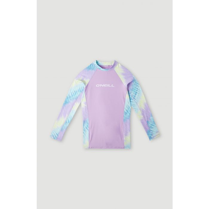 O'Neill - UV Swim shirt for girls with long sleeves - UPF50+ - Printed Skin - Blue Tie Dye