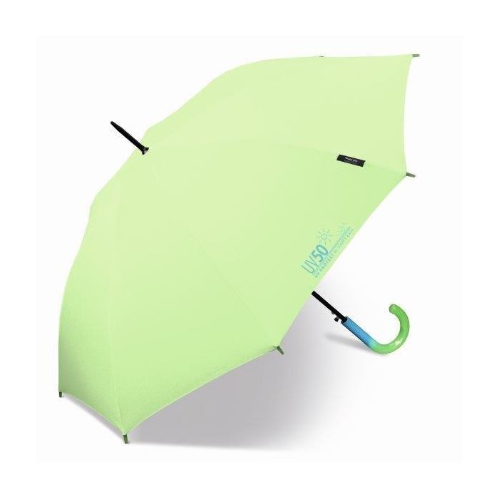 Happy Rain - Long umbrella with UV protection - Automatic - Green
