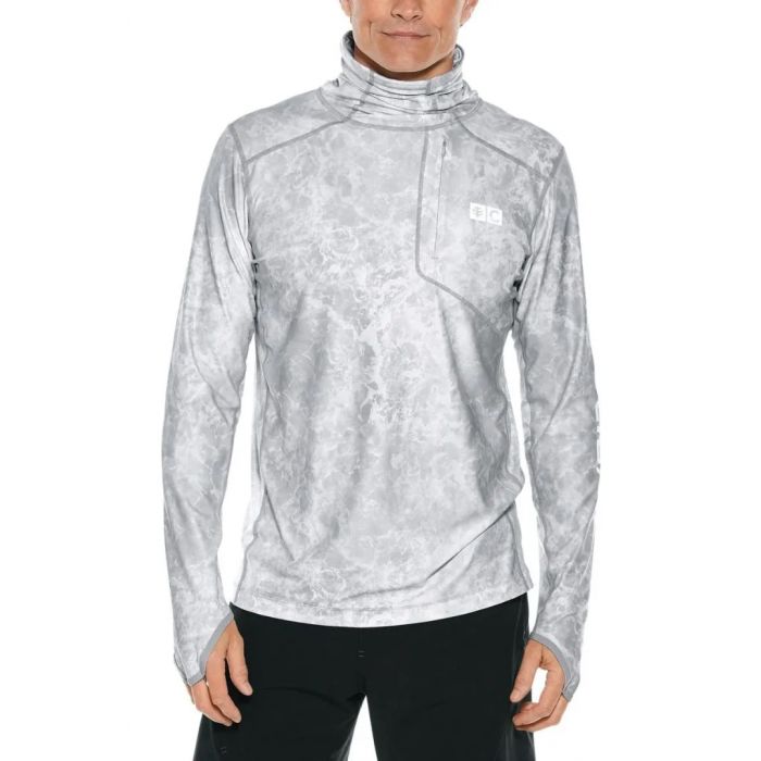 Coolibar - UV Hooded swim shirt for men - Andros - Smoke Grey