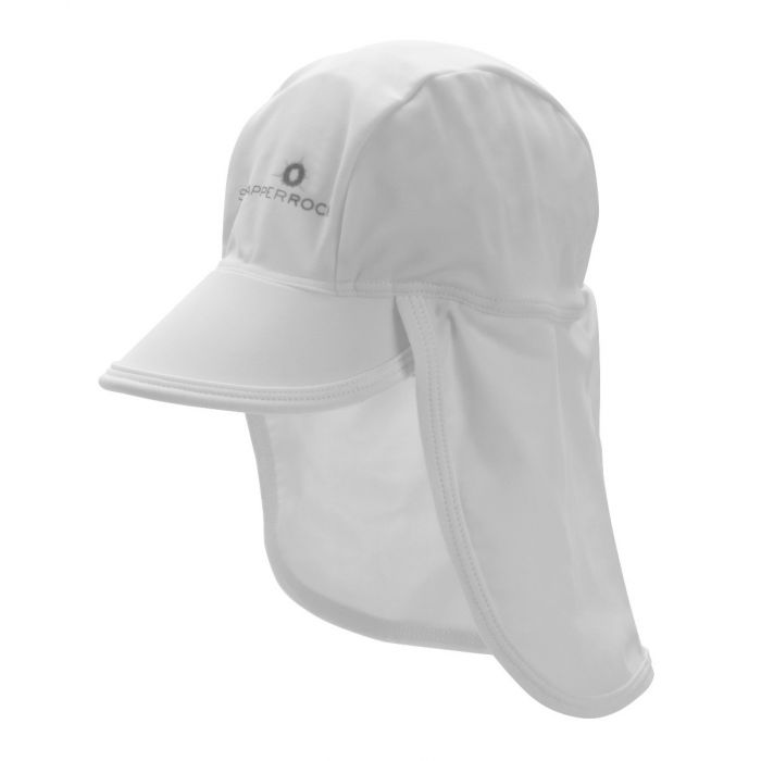 Snapper Rock - UV Baby Flap Hat- White