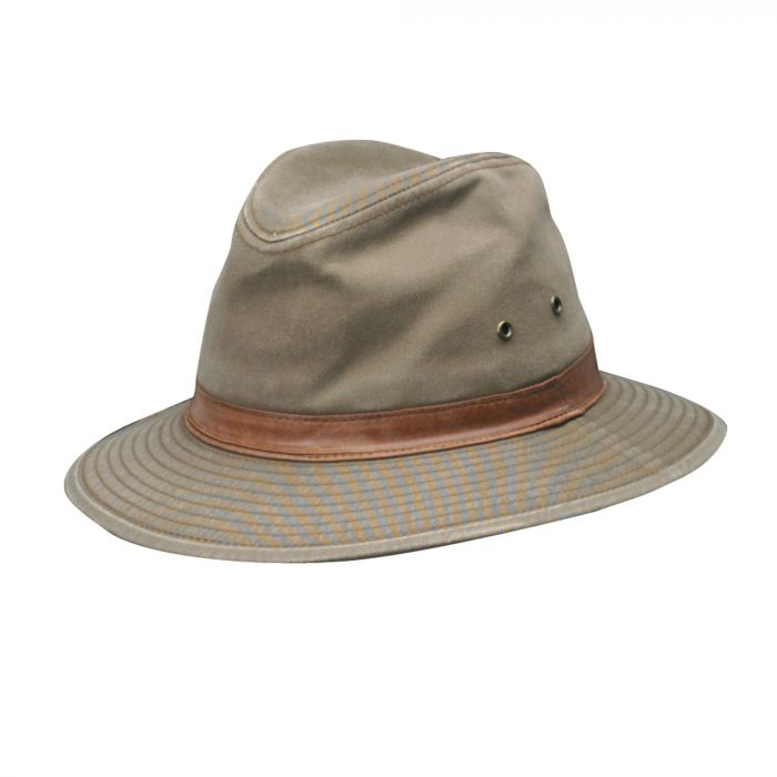 Dorfman Pacific - UV safari hat for men - Bark